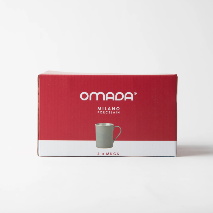 OMADA - Maxim Mug 4pce Set in gift box - Light Grey