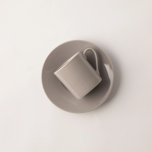 OMADA - Maxim Espresso Cup & Saucer 4pce in gift box - Light Grey