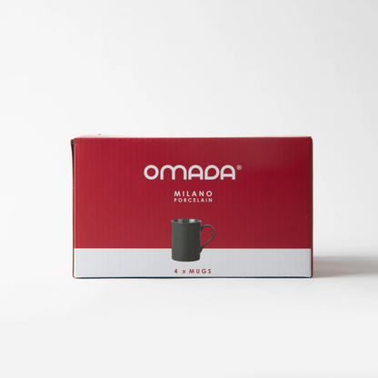 OMADA - Maxim Mug 4pce Set in gift box - Dark Grey