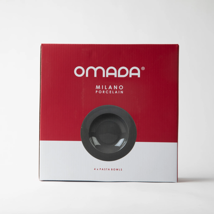 OMADA - Maxim Pasta Bowl 4pce in gift box - Dark Grey