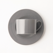 OMADA - Maxim Cup & Saucer 4pce in gift box - Dark Grey