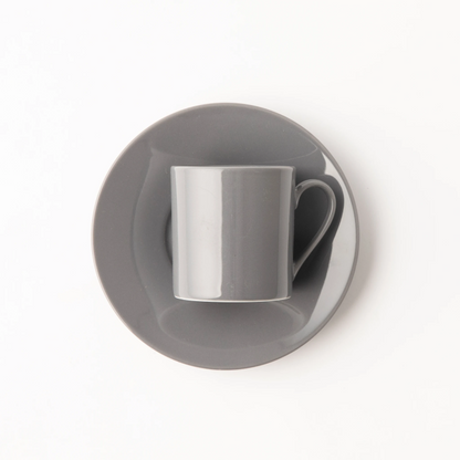OMADA - Maxim Espresso Cup & Saucer 4pce in gift box - Dark Grey