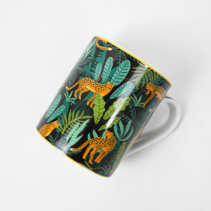 OMADA - Coffee Mug - Leopard Black