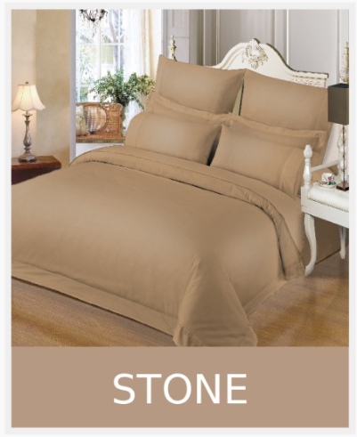 Simon Baker | 230 Thread Count Hotel Collection Duvet Cover Stone (Various Sizes)