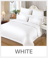 Simon Baker | 230 Thread Count Hotel Collection Duvet Cover - White - Straight Stitch