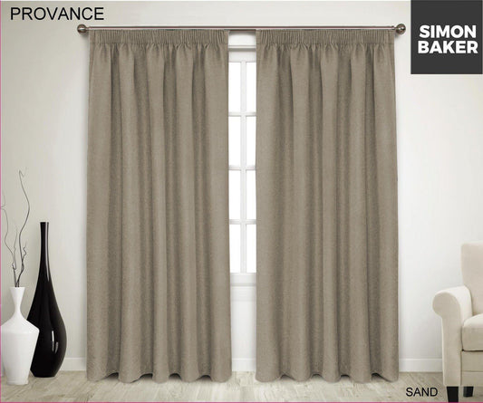 Simon Baker | Provance Tape Curtain Sand (Various Lengths)
