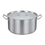 Pot | Stainless Steel Deep Stockpot With Lid - 36cm × 36cm (36L)