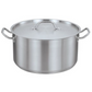Pot | Stainless Steel Deep Stockpot With Lid - 40X40CM (50L)