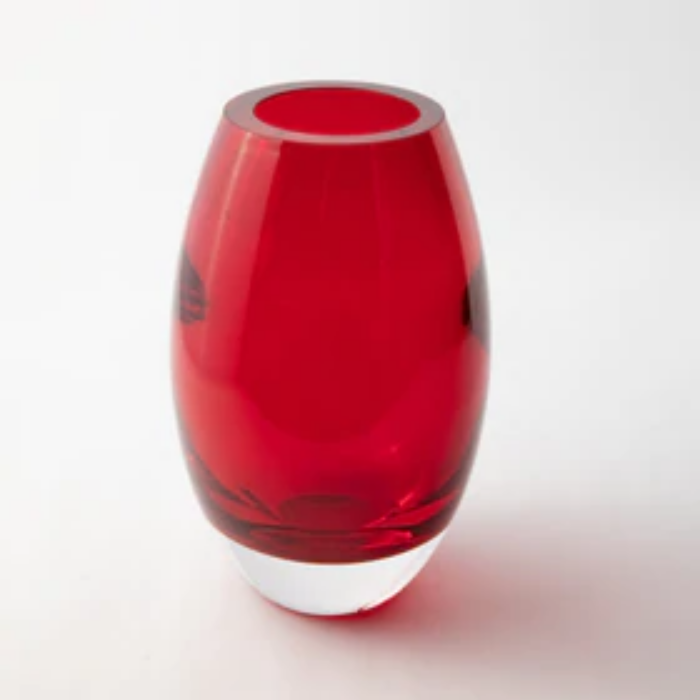 KROSNO - Red Vase Small 24cm
