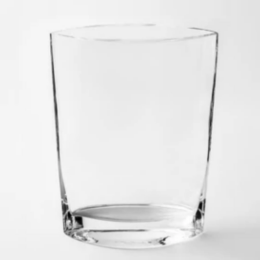 KROSNO - Clear Vase Large Oval 28cm