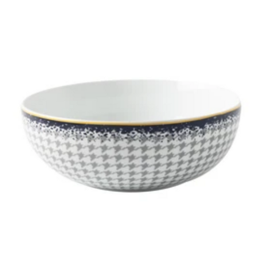 GALATEO - Blue Check Salad Bowl