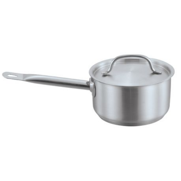 Saucepan | Stainless Steel Saucepan With Lid - 10.5X20CM (3.3L)