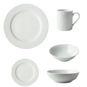 GALATEO - Super White Rim 16pce Dinner Set + Salad Bowl