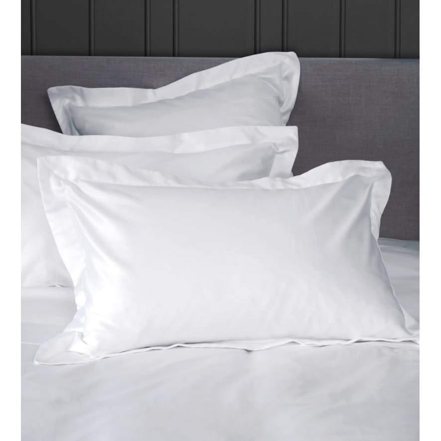 Simon Baker | Percale 200 Thread White Oxford Pillowcases Pair (Various Sizes)