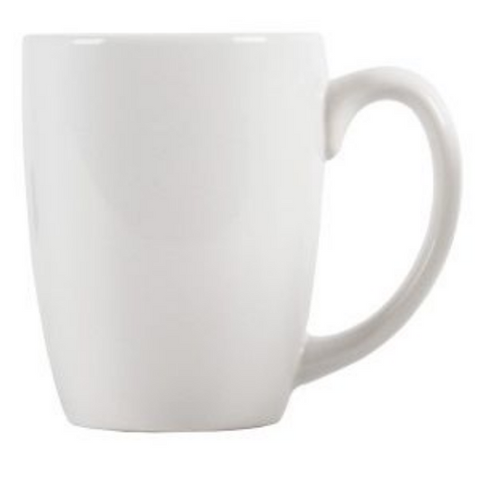 White Mug | WHITE BULLET MUG (Set of 6) - 340ml