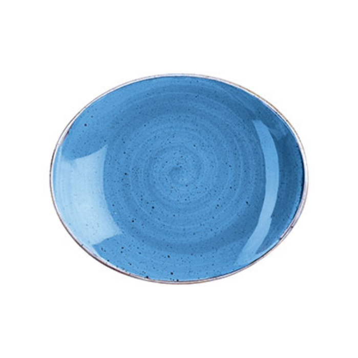 Churchill Cornflower Blue – Oval Plate 19.2Cm (Set of 12)
