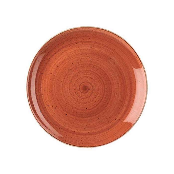 Churchill Spiced Orange – Coupe Plate 16.5cm - Set of 12