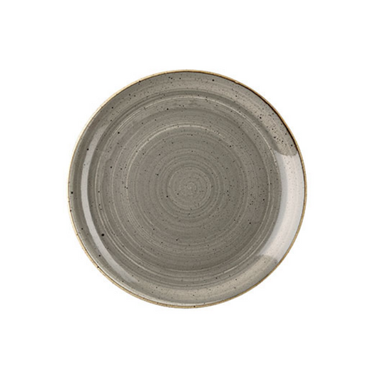Churchill Peppercorn Grey – Coupe Plate 16.5cm - Set of 12