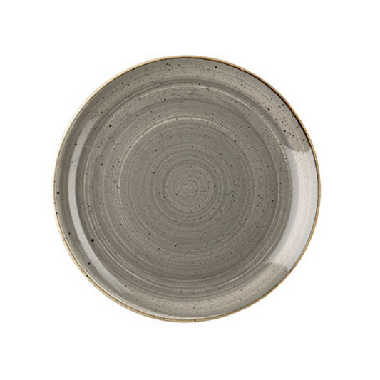 Churchill Peppercorn Grey – Coupe Plate 21.7cm - Set of 12