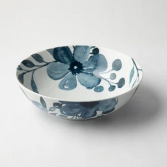 JENNA CLIFFORD - Blue Floral Salad Bowl 23cm