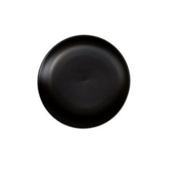 ﻿Nova Style Coupe Plate 18cm Matt Black (Set of 12)
