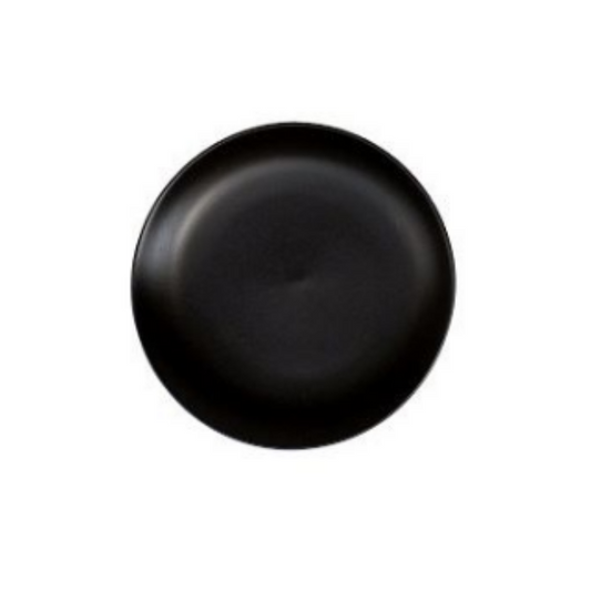 ﻿Nova Style Coupe Plate 18cm Matt Black (Set of 12)