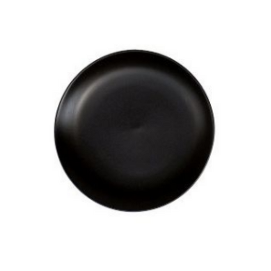 ﻿Nova Style Coupe Plate 20cm Matt Black (Set of 12)