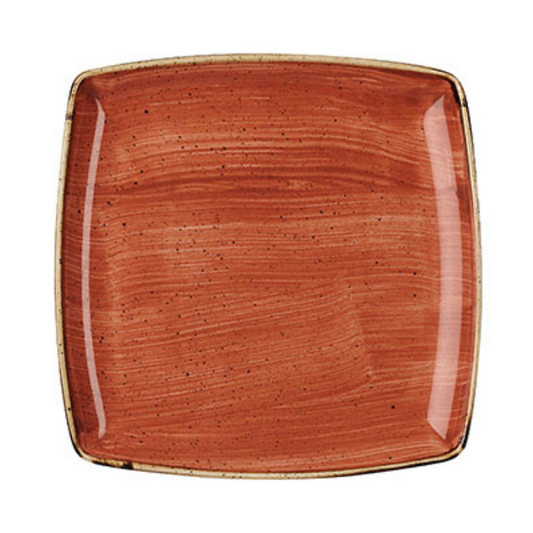 Churchill Spiced Orange – Deep Square Plate 26.8Cm (Set of 6)