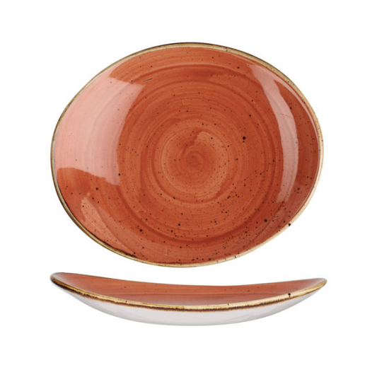 Churchill Spiced Orange – Oval Plate 19.2Cm (Set of 12)