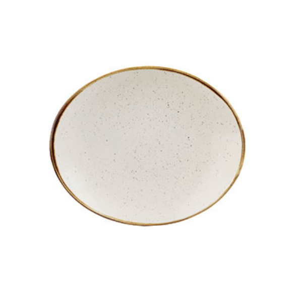 Churchill Barley White – Oval Plate 19.2Cm (Set of 12)