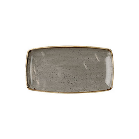 Churchill Peppercorn Grey - Oblong Plate 29.5 x 15CM (Set of 12)