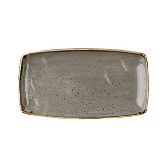Churchill Peppercorn Grey – Oblong Plate 35X18.5CM (Set of 6)