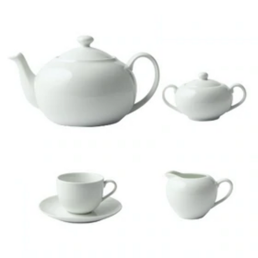 GALATEO - Super White Coupe Tea Set of 4