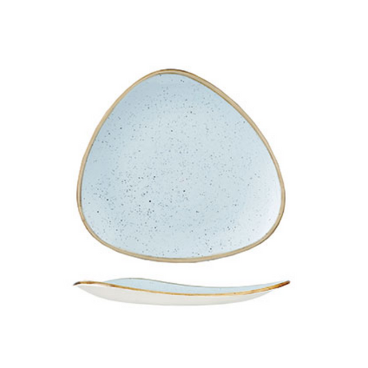 Churchill Duck Egg Blue – Triangle Plate 26.5cm - Set of 12