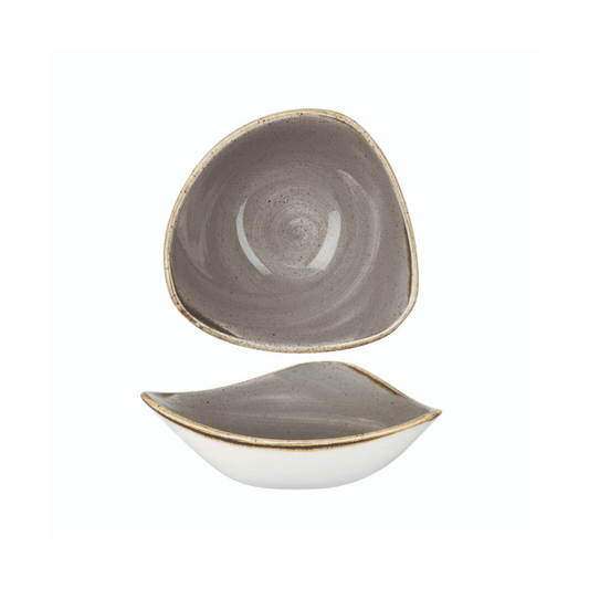 Churchill Peppercorn Grey – Triangle Bowl 15.3cm - Set of 12