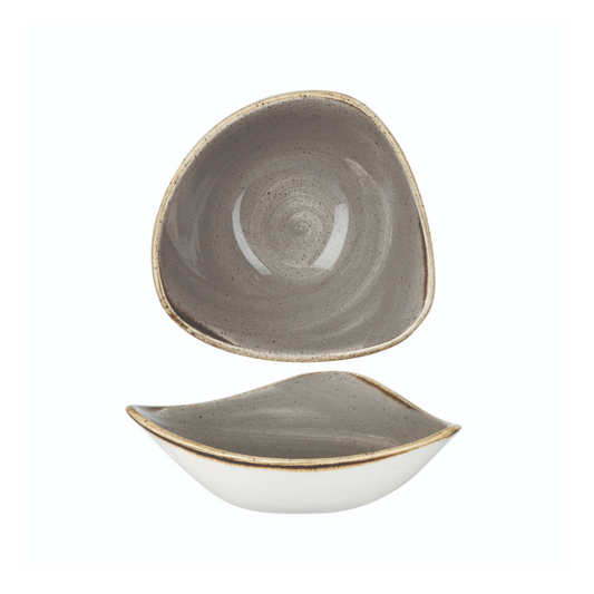Churchill Peppercorn Grey – Triangle Bowl 18.5cm - Set of 12