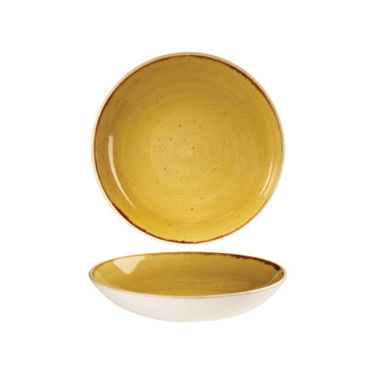 Churchill Mustard Seed Yellow – Coupe Bowl 24.8cm - Set of 12 