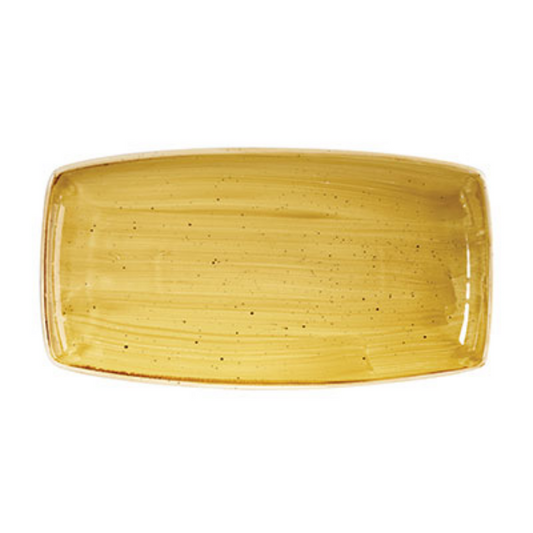Churchill Mustard Seed Yellow - Oblong Plate 29.5 x 15CM (Set of 12)